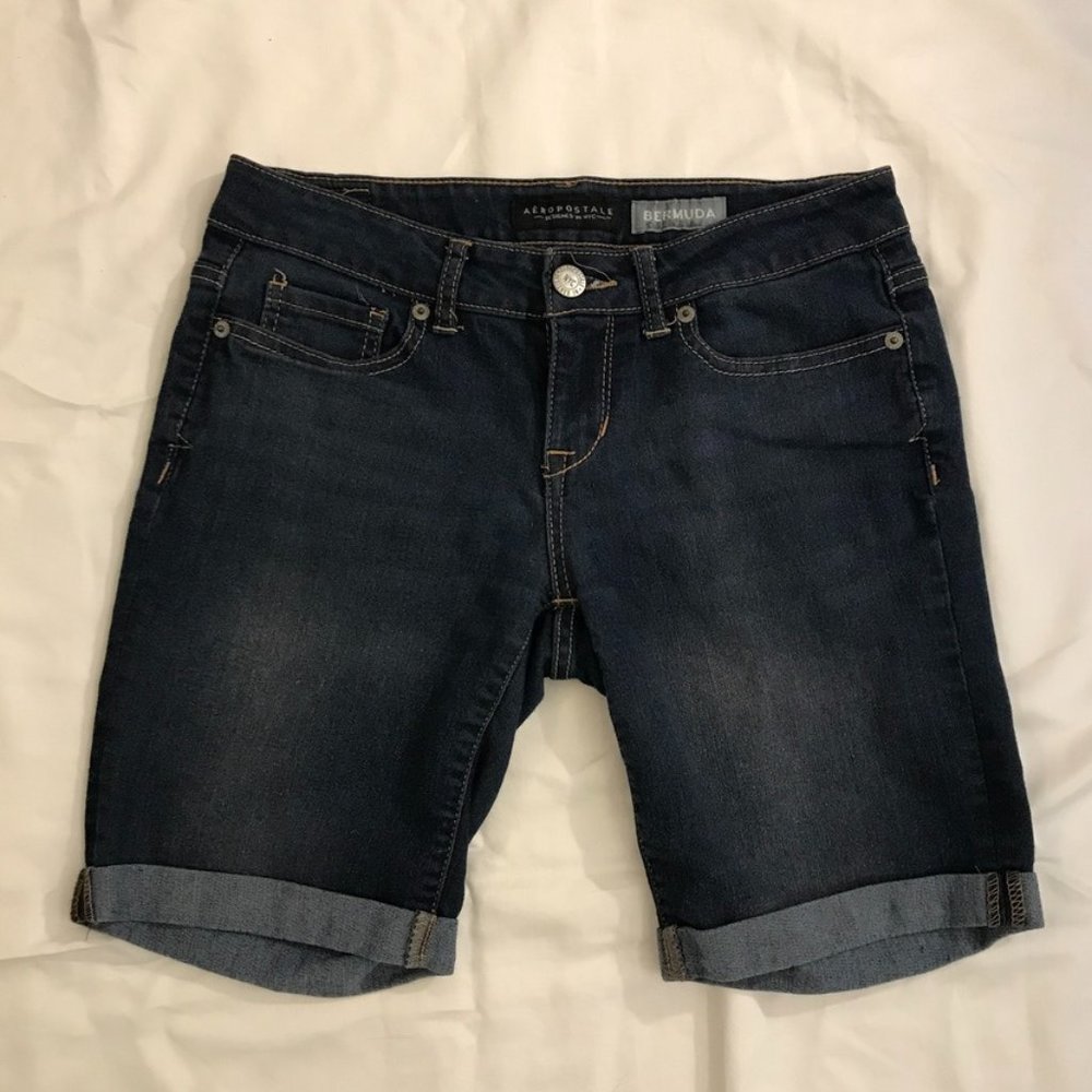 Denim Bermuda Shorts